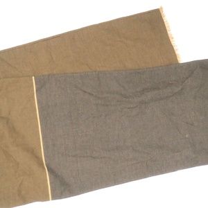 WEST ELM TABLE CLOTH RUNNER BROWN TABLE CLOTH color block